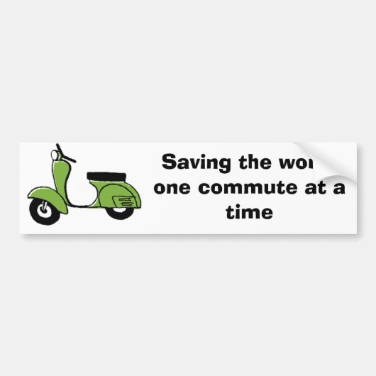 scooter bumpersticker (Voorkant)