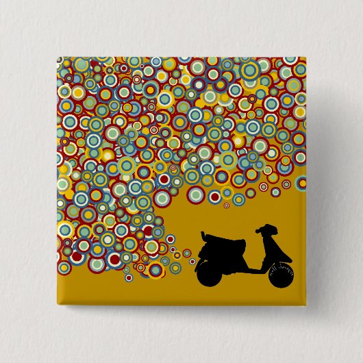 Scooter-Button Vierkante Button 5,1 Cm (Voorkant)