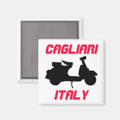 Scooter, Cagliari, Italië Magneet (Voorkant / Achterkant)