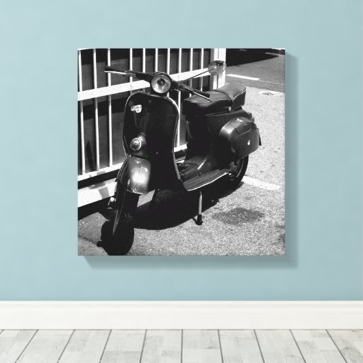 Scooter Canvas Afdruk (Insitu (Houten vloer))