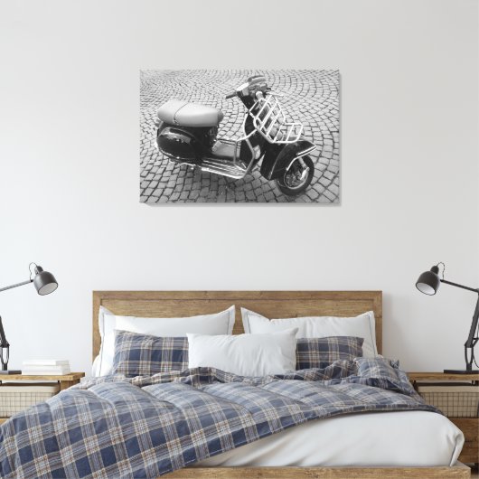 Scooter Canvas Afdruk (Insitu (Slaapkamer))