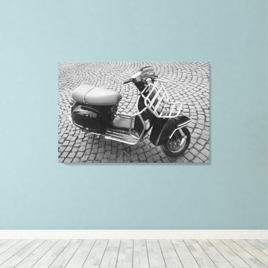 Scooter Canvas Afdruk (Insitu (Houten vloer))