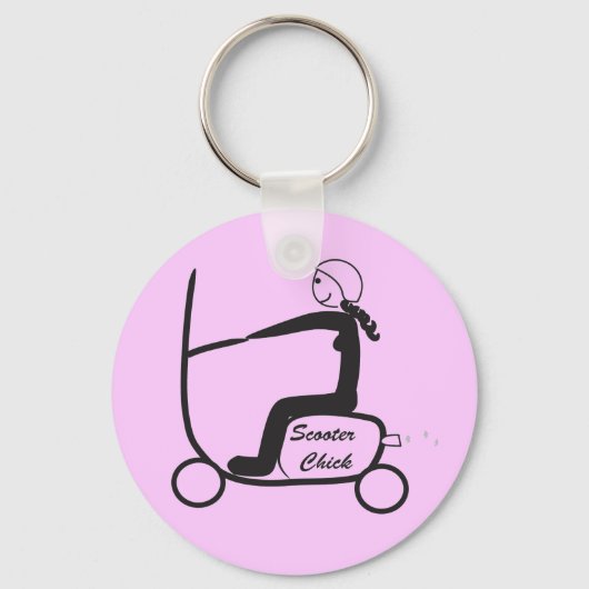 scooter chick sleutelhanger (Voorkant)