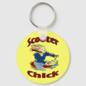Scooter Chick Sleutelhanger (Voorkant)