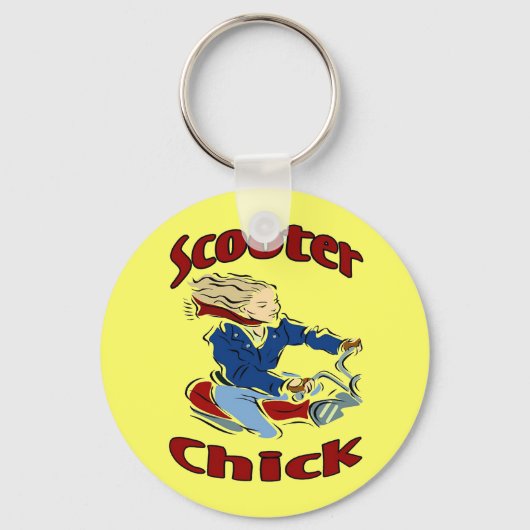 Scooter Chick Sleutelhanger (Voorkant)