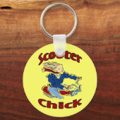 Scooter Chick Sleutelhanger (Voorkant)