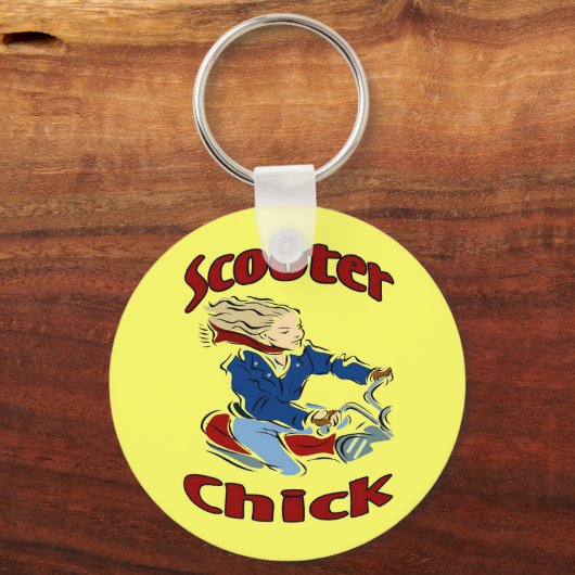 Scooter Chick Sleutelhanger (Voorkant)