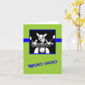 Scooter Chihuahua Kaart (Gele Bloem)
