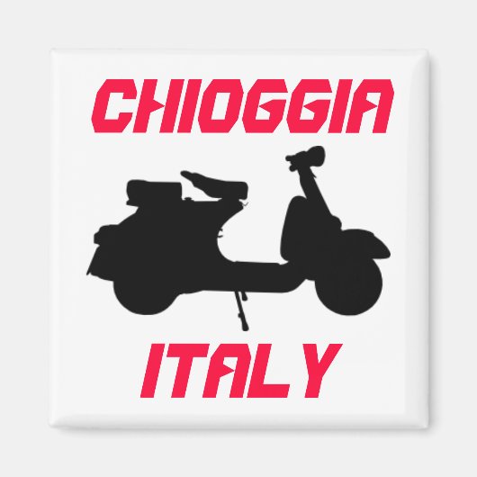 Scooter, Chioggia, Italië Magneet (Voorkant)