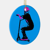 Scooter Cruiser - Scooter Boy Keramisch Ornament (Rechts)