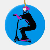 Scooter Cruiser - Scooter Boy Keramisch Ornament (Voorkant)