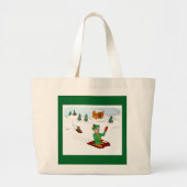 Scooter de Elf Jumbo Tote Grote Tote Bag (Voorkant)