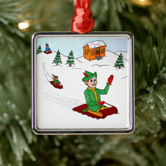 Scooter de Elf Ornament (Boom)