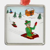 Scooter de Elf Ornament (Voorkant)