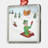 Scooter de Elf Ornament (Links)