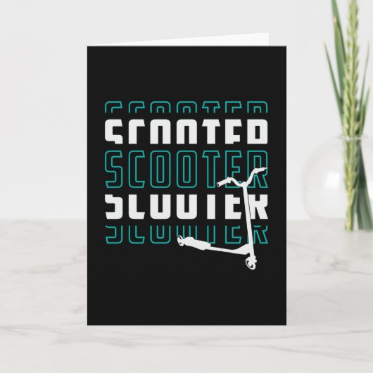 Scooter Driver E-Scooter Escooter  Grappig Kaart (Voorkant)