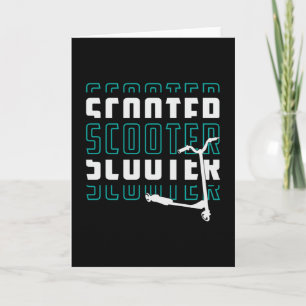 Scooter Driver E-Scooter Escooter Grappig Kaart