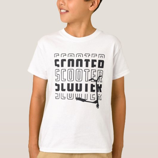 Scooter Driver E-Scooter Escooter  Retro T-shirt (Voorkant)