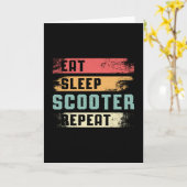 Scooter Driver E-Scooter Escooter Stunt Kaart (Gele Bloem)