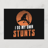 Scooter Driver Ik doe mijn eigen stunts stunt  Briefkaart (Voorkant)