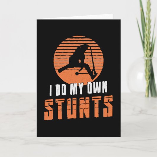 Scooter Driver Ik doe mijn eigen stunts stunt  Kaart (Voorkant)