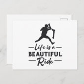 Scooter Driver Life is een mooie rit retro Briefkaart (Voorkant / Achterkant)