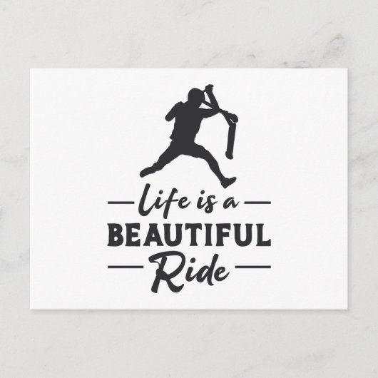 Scooter Driver Life is een mooie rit retro Briefkaart (Voorkant)