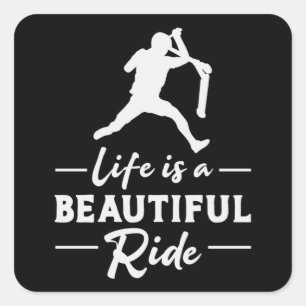 Scooter Driver Life is een mooie rit  Vierkante Sticker