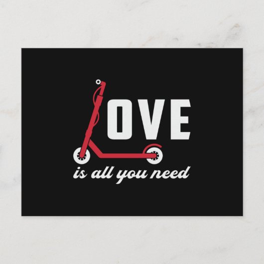 Scooter Driver Love is alles wat je nodig hebt stu Briefkaart (Voorkant)