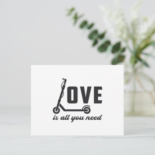 Scooter Driver Love is alles wat je nodig hebt stu Briefkaart (Staand voorkant)