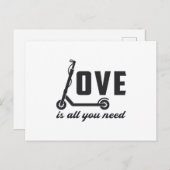 Scooter Driver Love is alles wat je nodig hebt stu Briefkaart (Voorkant / Achterkant)