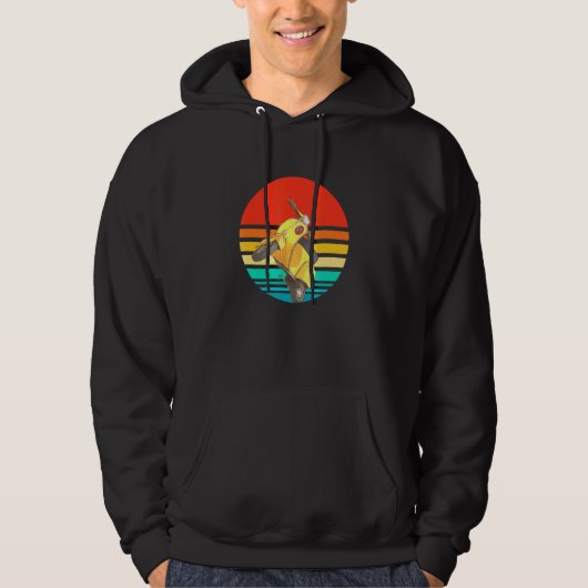 Scooter Driver Retro Classic Motorfiets Bromfiets Hoodie (Voorkant)