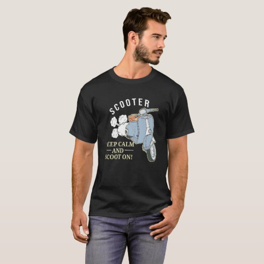 Scooter Electric Stunt Moped Rider Motorcycle Bik T-shirt (Voorkant volledig)