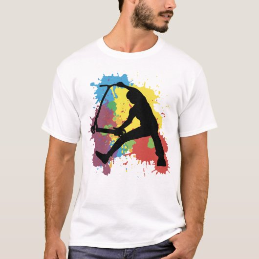 Scooter freestyle colorfull vingerhoed t-shirt (Voorkant)