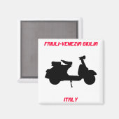 Scooter, Friuli-Venezia Giulia, Italië Magneet (Voorkant / Achterkant)