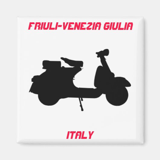 Scooter, Friuli-Venezia Giulia, Italië Magneet (Voorkant)