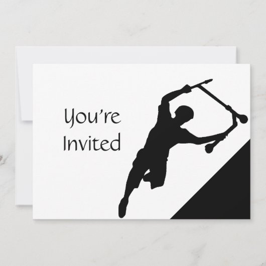 Scooter Fun Park Party uitnodigen Kaart (Voorkant)