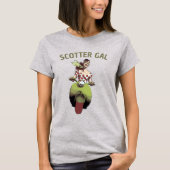 Scooter Gal, voeg tekst T-Shirt toe (Voorkant)
