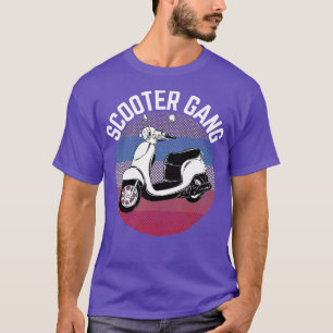 Scooter Gang Retro  Moped Motorcycle Gear 2 T-shirt