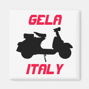 Scooter, Gela, Italië Magneet