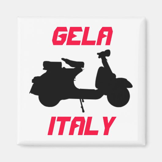 Scooter, Gela, Italië Magneet (Voorkant)