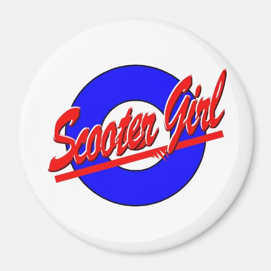 Scooter Girl Magneet (Voorkant)