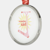 Scooter Girl Metalen Ornament (Links)