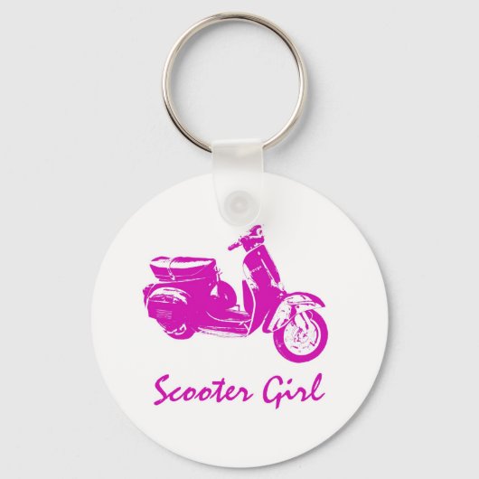 Scooter Girl Sleutelhanger (Voorkant)