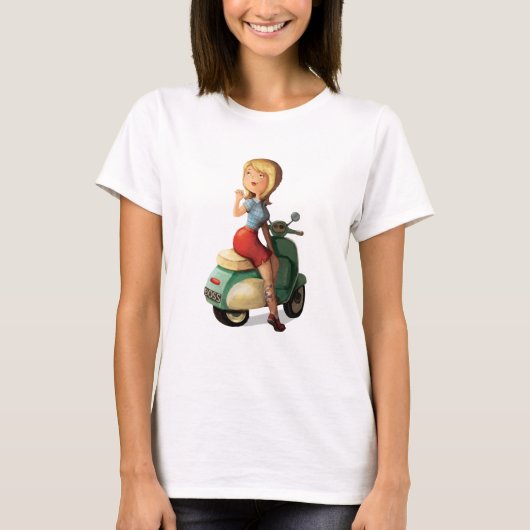 Scooter Girl T-shirt (Voorkant)