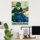 Scooter Girl, voeg tekst Poster toe (Thuiskantoor)