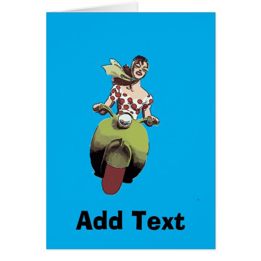 Scooter Girl, voeg tekst toe (Voorkant)