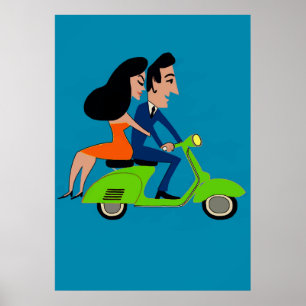 Scooter Girl, voeg tekst toe Poster