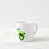 Scooter Green Espresso Kop (Voorkant rechts)