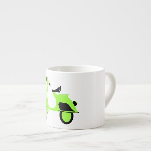 Scooter Green Espresso Kop (Voorkant rechts)